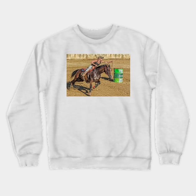 Barrel racer Crewneck Sweatshirt by joesaladino